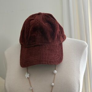 Nordstrom Rich Brown Corduroy Hat
